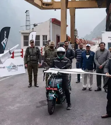 Covered 10,000 km from Kashmir to Kanyakumari